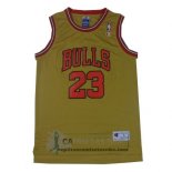 Camiseta Retro Bulls Jordan Amarillo