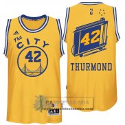 Camiseta Retro City Bus Warriors Thurmond Amarillo