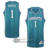 Camiseta Retro Hornets Bogues Verde