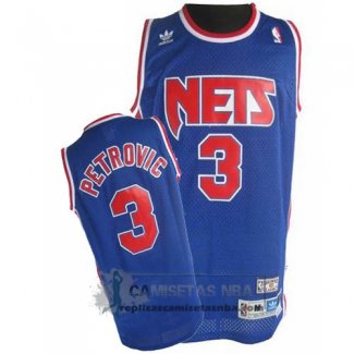 Camiseta Retro Nets Petrovic Azul