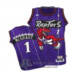 Camiseta Retro Nino Raptors McGrady Purpura
