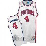 Camiseta Retro Pistons Dumars Blanco