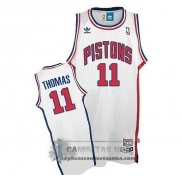 Camiseta Retro Pistons Thomas Blanco