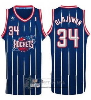 Camiseta Retro Rockets Olajuwon Azul