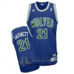 Camiseta Retro Timberwolves Garnett Azul Verde