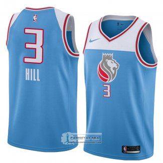 Camiseta Sacramento Kings George Hill Ciudad 2018 Azul