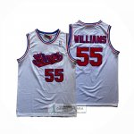 Camiseta Sacramento Kings Jason Williams NO 55 Hardwood Classics Blanco