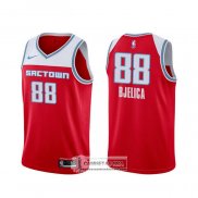 Camiseta Sacramento Kings Nemanja Bjelica Ciudad 2019-20 Rojo