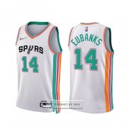 Camiseta San Antonio Spurs Drew Eubanks NO 14 Ciudad 2021-22 Blanco