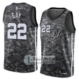 Camiseta Spurs Rudy Gay Ciudad 2018 Gris