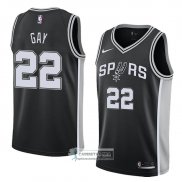 Camiseta Spurs Rudy Gay Icon 2017-18 Negro