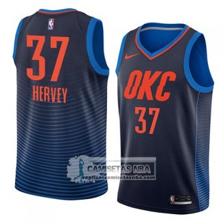 Camiseta Thunder Navy Kevin Hervey Statement 2018 Azul