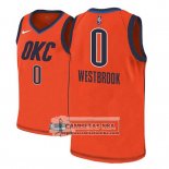 Camiseta Thunder Russell Westbrook Earned 2018-19 Naranja