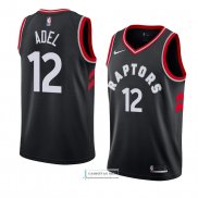 Camiseta Toronto Raptors Deng Adel Statement 2018 Negro