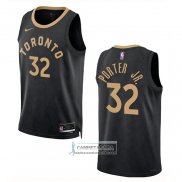 Camiseta Toronto Raptors Otto Porter JR. NO 32 Ciudad 2022-23 Negro