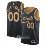 Camiseta Toronto Raptors Personalizada Ciudad 2020-21 Negro