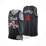 Camiseta Toronto Raptors Scottie Barnes NO 4 Ciudad 2025-26 Negro
