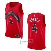 Camiseta Toronto Raptors Scottie Barnes NO 4 Icon 2022-23 Rojo