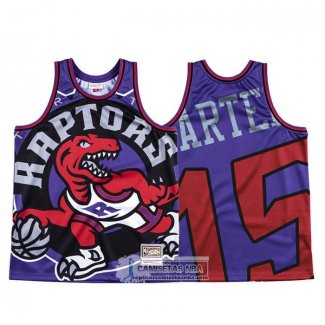 Camiseta Toronto Raptors Vince Carter Mitchell & Ness Big Face Violeta