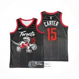 Camiseta Toronto Raptors Vince Carter NO 15 Ciudad 2025-26 Negro