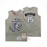 Camiseta Toronto Raptors Vince Carter NO 15 Mitchell & Ness 1998-99 Gris