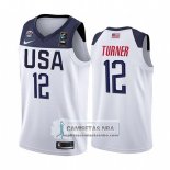 Camiseta USA Myles Turner 2019 FIBA Basketball World Cup Blanco