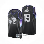 Camiseta Utah Jazz Ace Bailey NO 19 Statement 2025-26 Negro