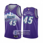 Camiseta Utah Jazz Donovan Mitchell Hardwood Classic 2019-20 Violeta