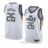 Camiseta Utah Jazz Kyle Korver Association 2018 Blanco