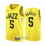 Camiseta Utah Jazz Malik Beasley NO 5 Icon 2022-23 Amarillo