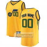Camiseta Utah Jazz Personalizada 2017-18 Amarillo