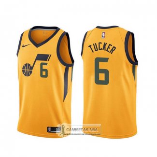 Camiseta Utah Jazz Rayjon Tucker Statement Amarillo Edition