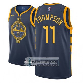 Camiseta Warriors Klay Thompson 2018-19 Azul