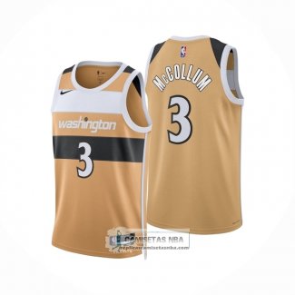Camiseta Washington Wizards CJ McCollum NO 3 Ciudad 2025-26 Amarillo