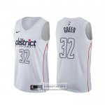 Camiseta Washington Wizards Jeff Green Ciudad Blanco