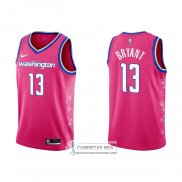 Camiseta Washington Wizards Thomas Bryant NO 13 Ciudad 2022-23 Rosa