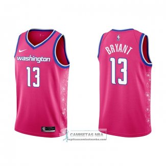 Camiseta Washington Wizards Thomas Bryant NO 13 Ciudad 2022-23 Rosa