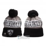 Gorro Beanie Brooklyn Nets Gris Negro