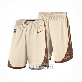 Pantalone Golden State Warriors Ciudad 2025-26 Crema