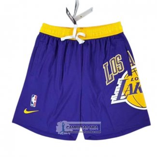 Pantalone Los Angeles Lakers Big Logo Just Don Violeta