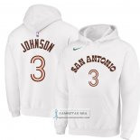 Sudaderas con Capucha San Antonio Spurs Keldon Johnson Ciudad 2023-24 Blanco