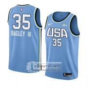 Camiseta 2019 Rising Star Marvin Bagley Iii USA Azul