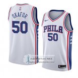 Camiseta 76ers Emeka Okafor Association 2018 Blanco