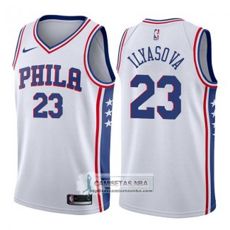 Camiseta 76ers Ersan Ilyasova Association 76er 2017-18 Blanco