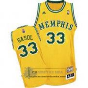 Camiseta ABA Grizzlies Gasol Amarillo