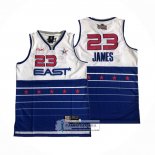 Camiseta All Star 2006 LeBron James NO 23 Azul Blanco