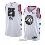 Camiseta All Star 2019 Minnesota Timberwolves Derrick Rose Blanc