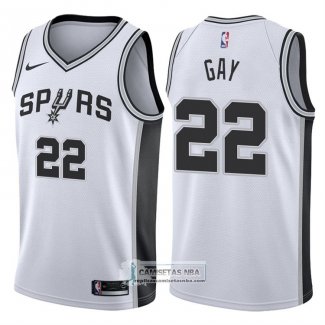 Camiseta Autentico Spurs Gay 2017-18 Blanco