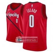 Camiseta Blazers Damian Lillard Earned 2018-19 Rojo