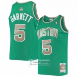 Camiseta Boston Celtics Kevin Garnett NO 5 Mitchell & Ness 2007-08 Verde